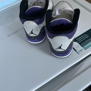 Kids Purple and White Sneakers